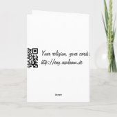 青いbismillahのアラビア書道のイスラム教カード カード (裏面)