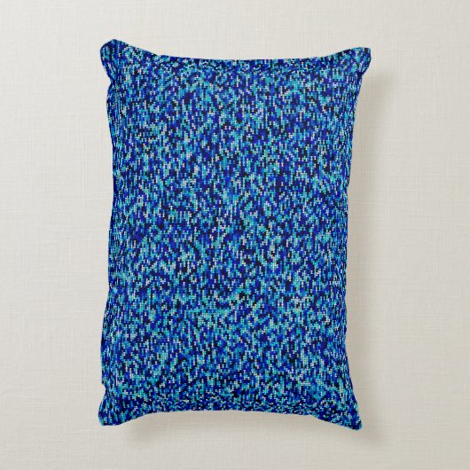 青いBowtiesのアクセントの枕 アクセントクッション (裏面(縦))