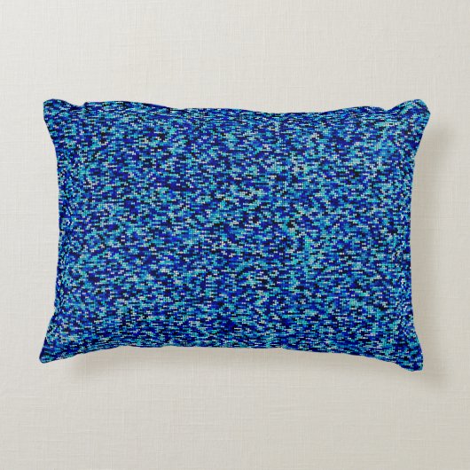 青いBowtiesのアクセントの枕 アクセントクッション (裏面)