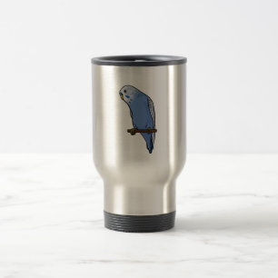 青いBudgie トラベルマグ