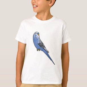 青いBudgie Tシャツ