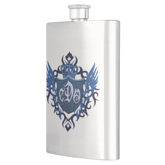 青いCDOのロゴのフラスコ フラスク (左)