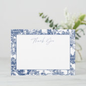 青いChinoiserieありがとうご注意 サンキューカード (スタンド正面)