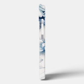 青いChinoiserieモノグラムiPhoneケース Case-Mate iPhoneケース (裏面 / 左)