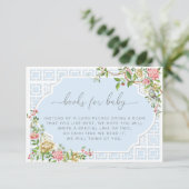 青いChinoiserie Booksリクエストカード – Trianon エンクロージャーカード (スタンド正面)