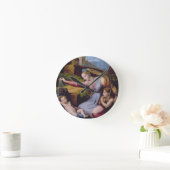 青いDiademのマドンナかtのマドンナ ラウンド壁時計 (ホーム)