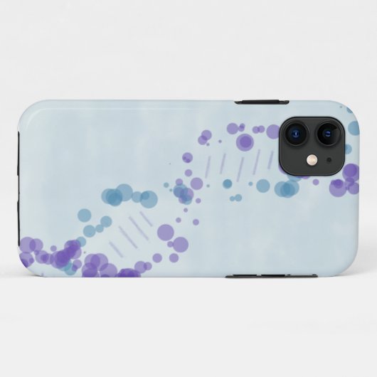 青いDNA Case-Mate iPhoneケース (裏面(横))