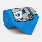 青いERのトラックのタイ ネクタイ (ロール)