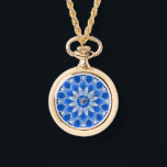 青いeWatchウォッチのマンダラ 腕時計<br><div class="desc">曼荼羅はインドで始まったが、現代のマンダラの美しいは家庭の多くのアイテムや衣服の装飾に適している。注：このデザインは、あなたの家や機能に適した様々な製品があり、他の色のマンダラ。</div>