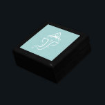青いGaneshaの記念品箱 ギフトボックス<br><div class="desc">新しい始めを始めている花嫁、花嫁の女中またはだれでものための完全な記念品箱か宝石箱。 人の名前か特別教書とカスタマイズ。 Ganeshaは障害および新しい始めのヒンズー教の神です。</div>