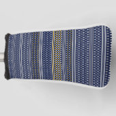 青いgeoオブジェクト ゴルフヘッドカバー (正面)