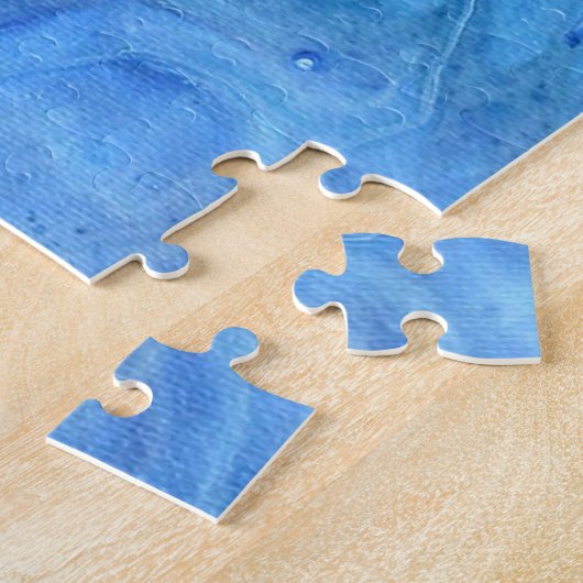 青いGeode ジグソーパズル (側面)