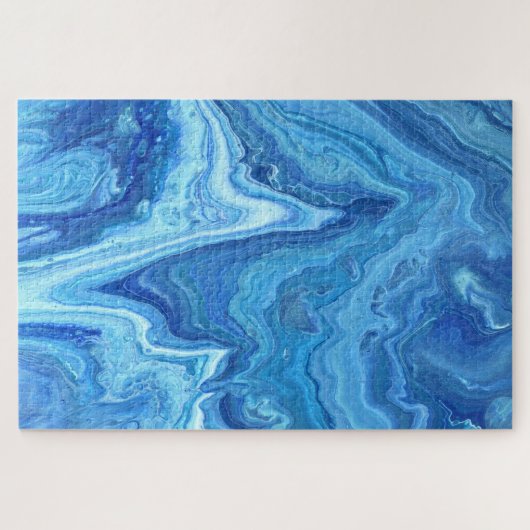 青いGeode ジグソーパズル (横)