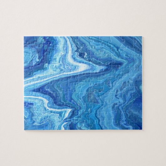 青いGeode ジグソーパズル (横)