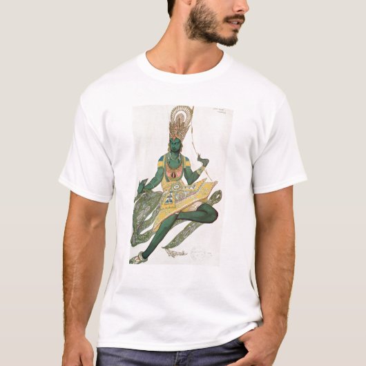 「青いGodとしてNijinskyのための衣裳のデザイン Tシャツ (正面)