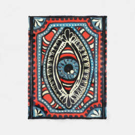 青いGypsi フリースブランケット