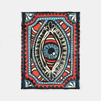 青いGypsi フリースブランケット