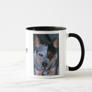 青いHeelerのコーヒー・マグ マグカップ