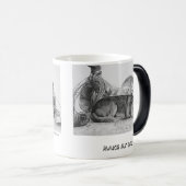 青いHeelerのマグシリーズは"作ります私の日"を モーフィングマグカップ (正面右)