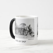 青いHeelerのマグシリーズは"作ります私の日"を モーフィングマグカップ (正面左)