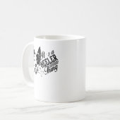 青いHeelerの事のマグ コーヒーマグカップ (正面左)