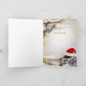 青いHeelerの冬場面カード シーズンカード (内部)