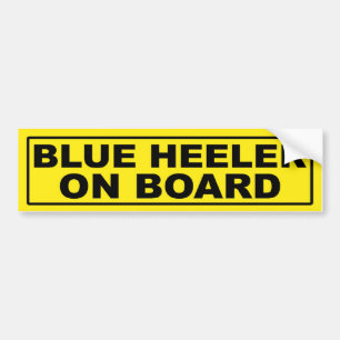 青いHeeler船上に バンパーステッカー