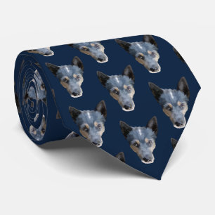 青いHeeler/オーストラリアの牛犬 ネクタイ