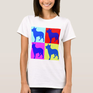 青いHeelers色の壁 Tシャツ