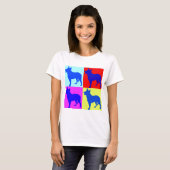 青いHeelers色の壁 Tシャツ (正面フル)