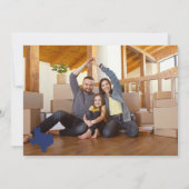 青いHey Y'all -テキサス州に移動 案内状 (裏面)