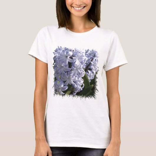 青いHyacinthの女性Tシャツ Tシャツ (正面)