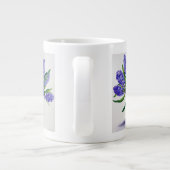 青いHyacinths ジャンボコーヒーマグカップ (裏面)