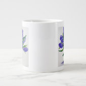 青いHyacinths ジャンボコーヒーマグカップ (正面)