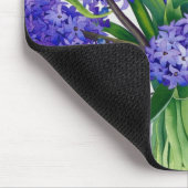 青いHyacinths マウスパッド (コーナー)