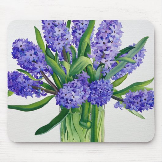 青いHyacinths マウスパッド (正面)
