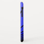 青いiPhone / iPadケースのアートデコ太陽 Case-Mate iPhoneケース (裏面/左)