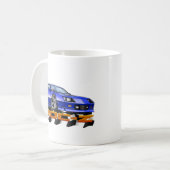 青いIROC Z コーヒーマグカップ (正面左)