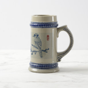 青いJay_bird_Stein ビールジョッキ