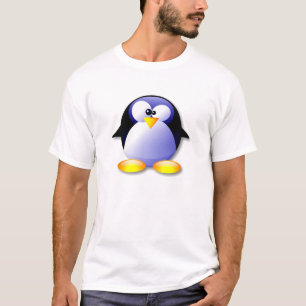 青いLINUXの水晶 Tシャツ
