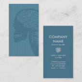 青いlogicskull 名刺 (正面/裏面)