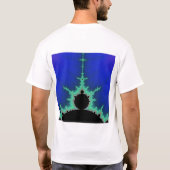 青いMandelbrot Tシャツ (裏面)