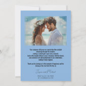 青いMeadowの開花 招待状 (裏面)