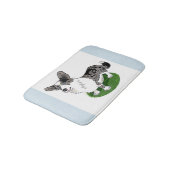 青いmerleのウェルシュコーギーのカーディガン-バス・マット/ペット バスマット (アングル)