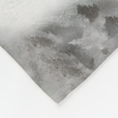 青いMerleのオーストラリア人のポートレート フリースブランケット (角)