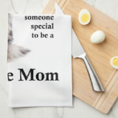 青いMerleのシェットランド・シープドッグのお母さんの台所タオル キッチンタオル (四つ折り)