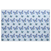 青いMorphoの蝶生地 ファブリック (ヤード)