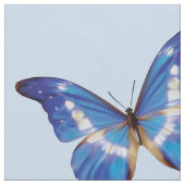 青いMorphoの蝶生地 ファブリック (クローズアップ)