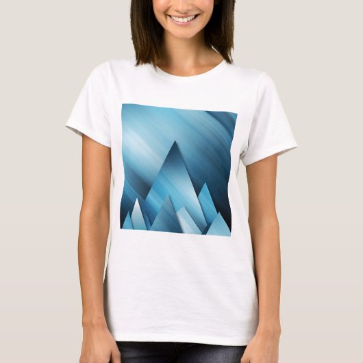 青いMountains.jpg Tシャツ (正面)
