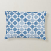 青いNantucketのクジラの旗の枕 アクセントクッション (裏面)